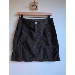 Columbia Corduroy Mini Skirt in Dark Olive size 6